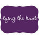 Purple Tying The Knot Engagement Invitations Image 2 of 5